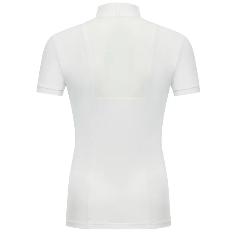 LeMieux Camille Short Sleeve Ladies Competition Shirt - White-1