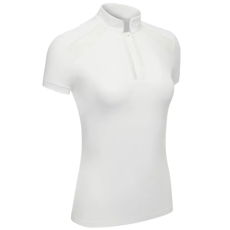 LeMieux Camille Short Sleeve Ladies Competition Shirt - White-2