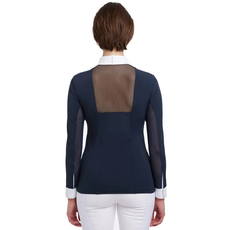 LeMieux Camille Long Sleeve Ladies Competition Shirt - Navy -9