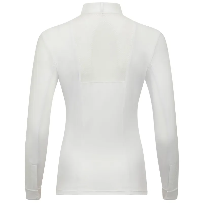 LeMieux Camille Long Sleeve Ladies Competition Shirt - White-4