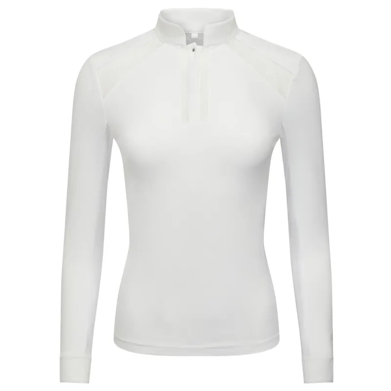 LeMieux Camille Long Sleeve Ladies Competition Shirt - White