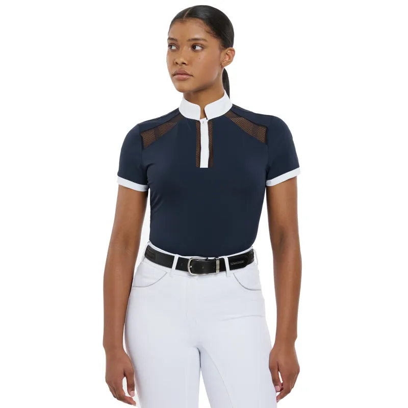 LeMieux Camille Short Sleeve Competition Shirt - Navy-11