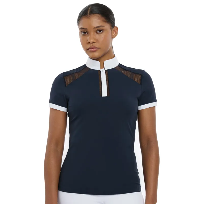 LeMieux Camille Short Sleeve Competition Shirt - Navy-9
