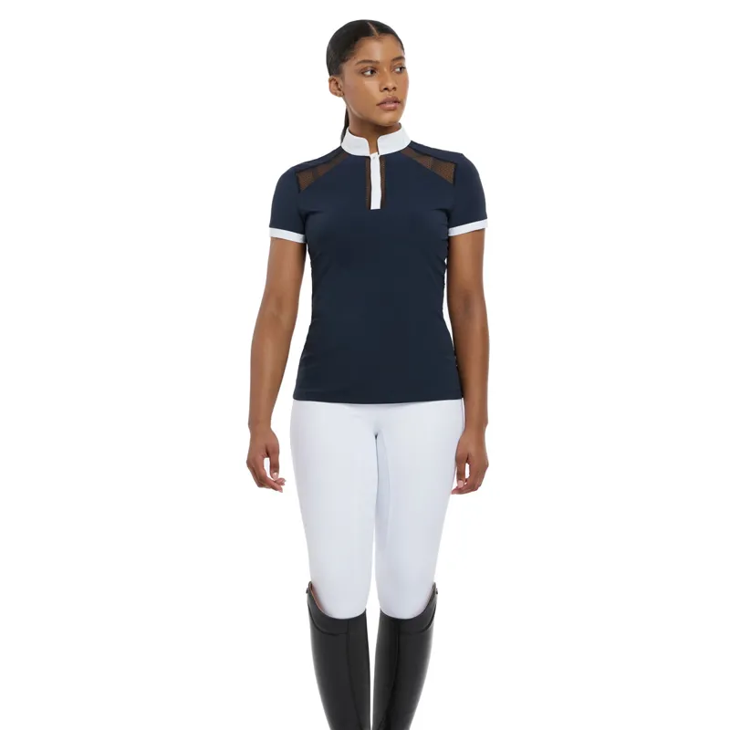 LeMieux Camille Short Sleeve Competition Shirt - Navy-8