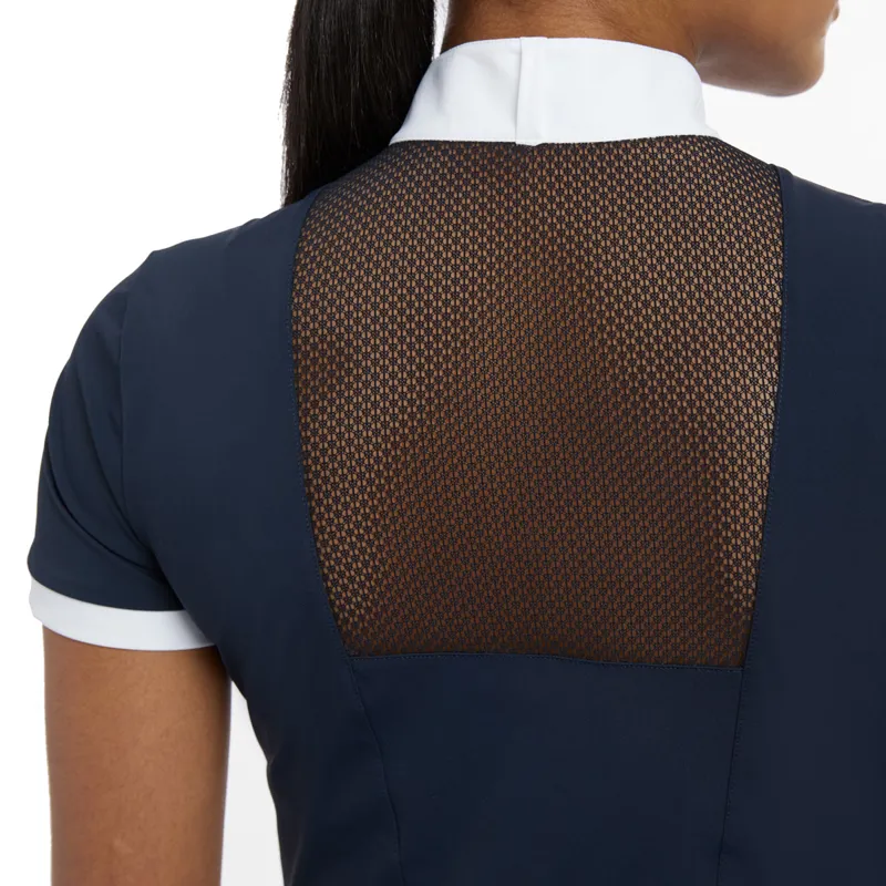 LeMieux Camille Short Sleeve Competition Shirt - Navy-7