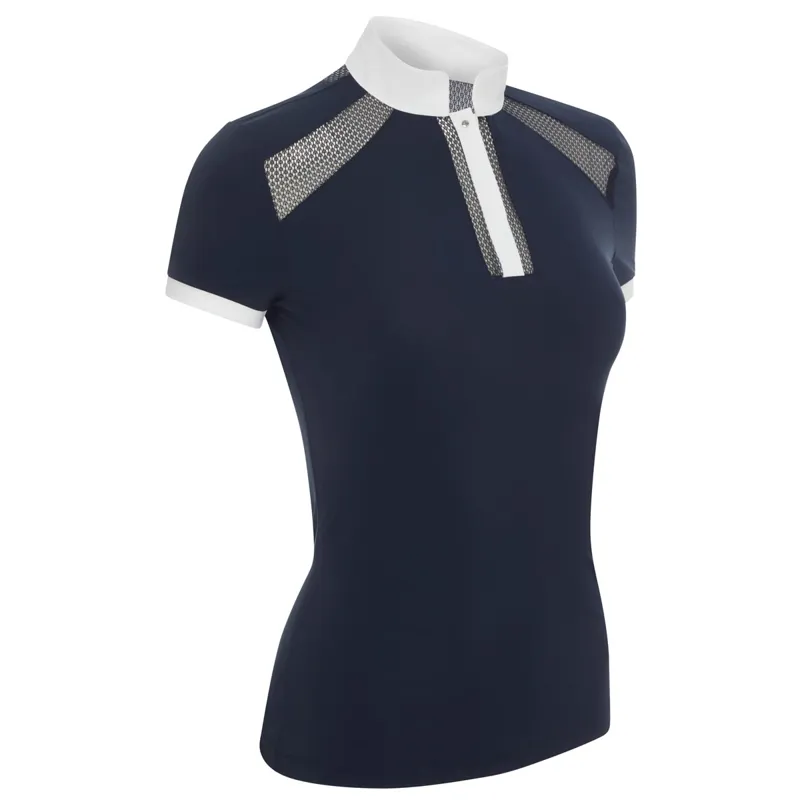 LeMieux Camille Short Sleeve Competition Shirt - Navy-3