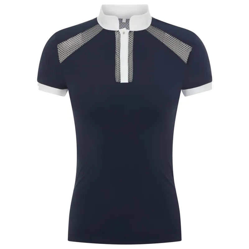 LeMieux Camille Short Sleeve Competition Shirt - Navy