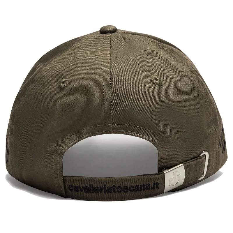 Cavalleria Toscana Logo Cotton Unisex Cap - Walnut/Black-3