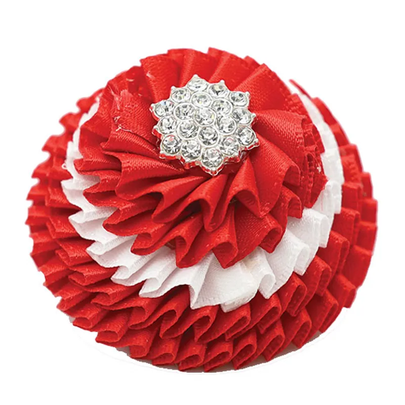 Equetech Junior Carnation Rosette Button Hole - Red/White