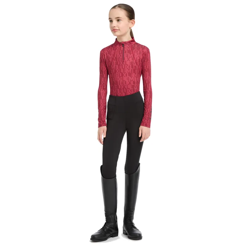 LeMieux Young Rider Casey Junior Long Sleeve Base Layer - Ember-7
