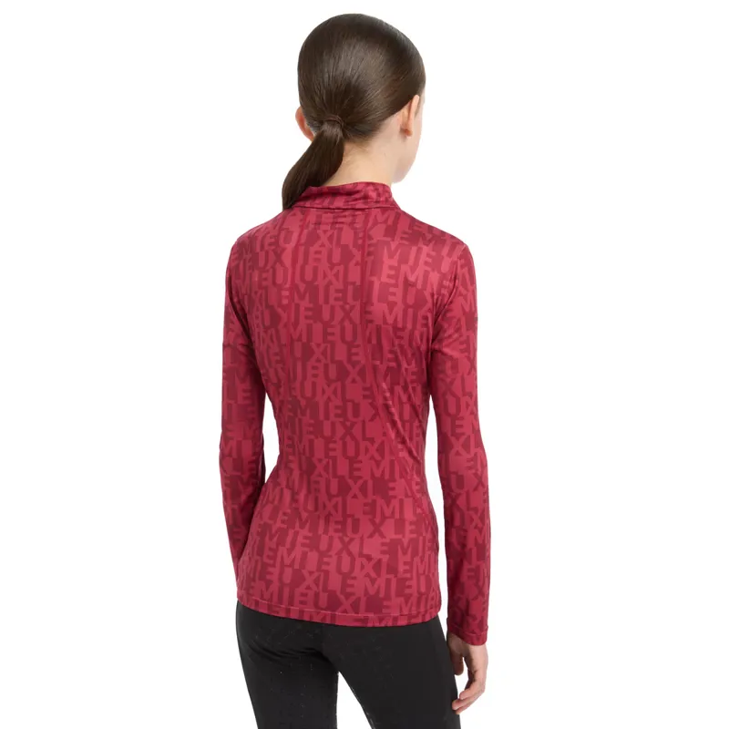 LeMieux Young Rider Casey Junior Long Sleeve Base Layer - Ember-3