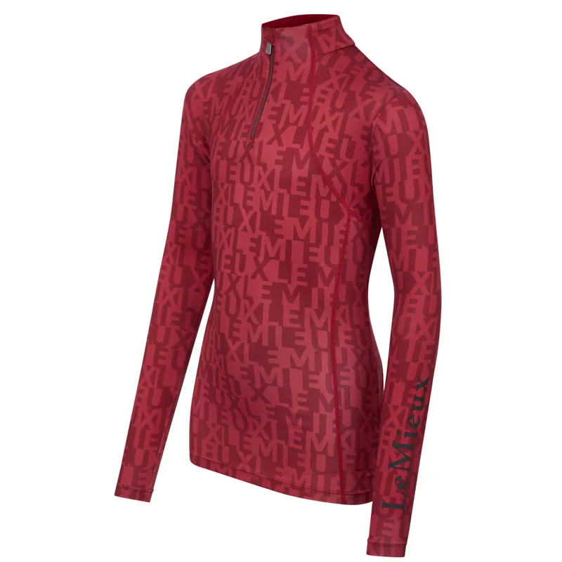 LeMieux Young Rider Casey Junior Long Sleeve Base Layer - Ember-2
