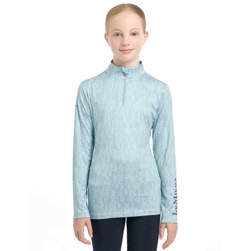 LeMieux Young Rider Casey Junior Long Sleeve Base Layer - Glacier-1