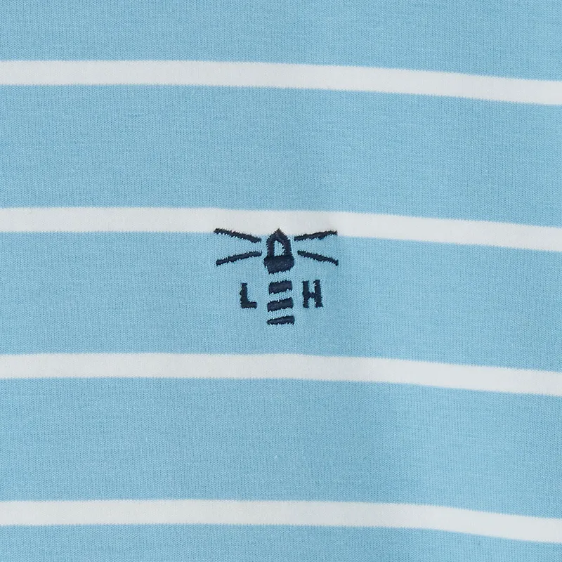 Lighthouse Causeway Long Sleeve Ladies Top - Marine Stipe-5