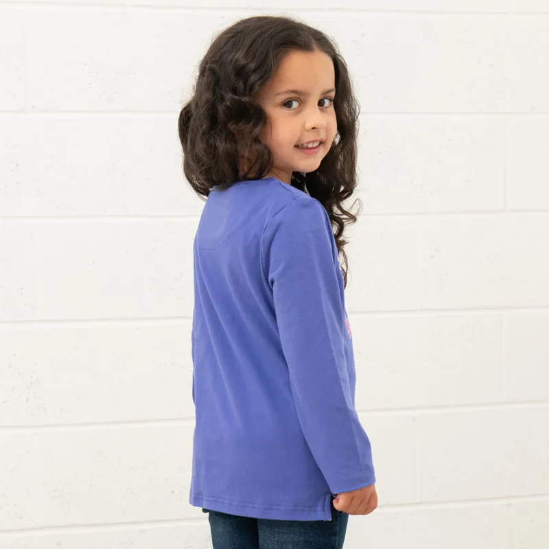 Lighthouse Causeway Junior Long Sleeve Tee - Horse Print-1