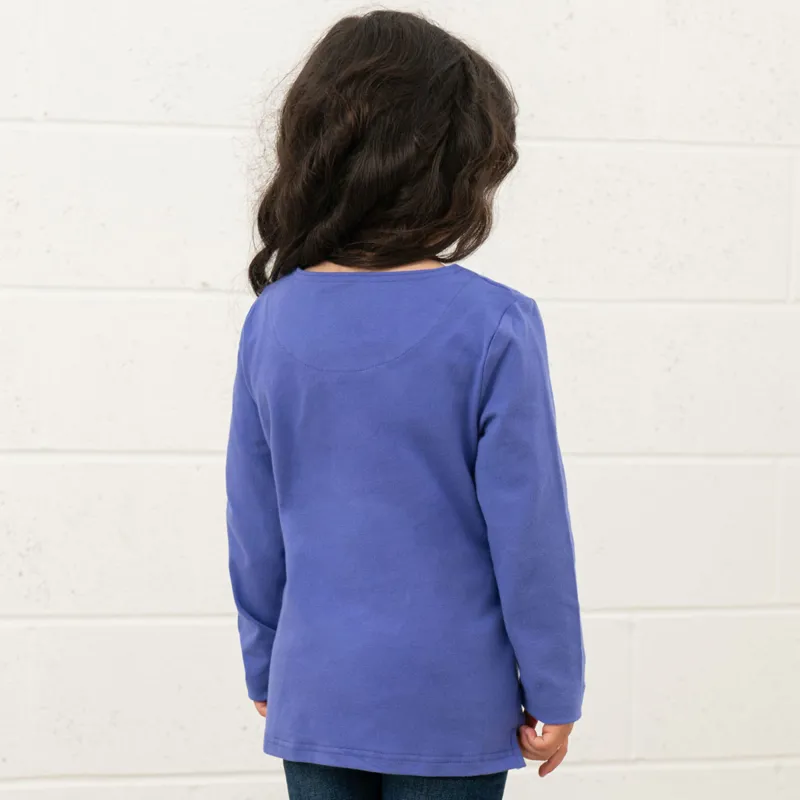 Lighthouse Causeway Junior Long Sleeve Tee - Horse Print-2