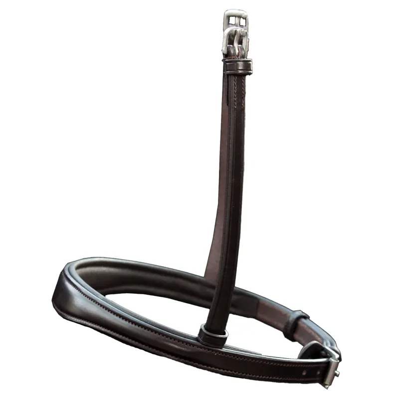 Henry James Cavesson Noseband - Havana Brown-2