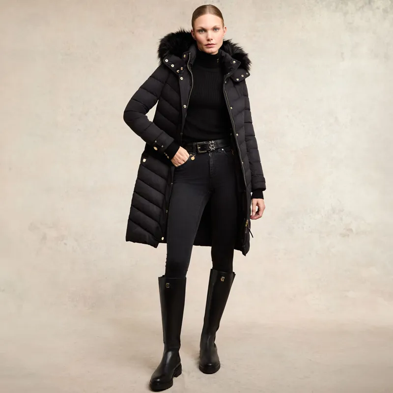 Holland Cooper Chamonix Ladies Coat - Black-4