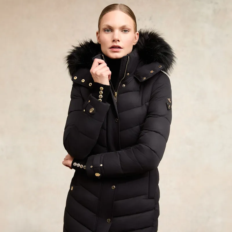 Holland Cooper Chamonix Ladies Coat - Black-1