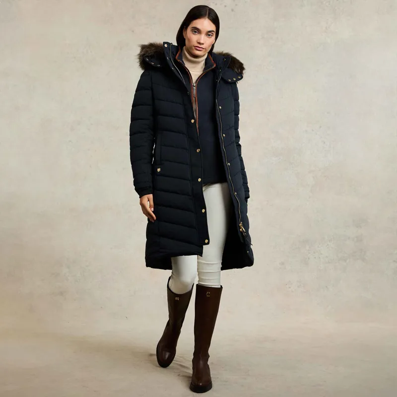 Holland Cooper Chamonix Ladies Coat - Ink Navy-4