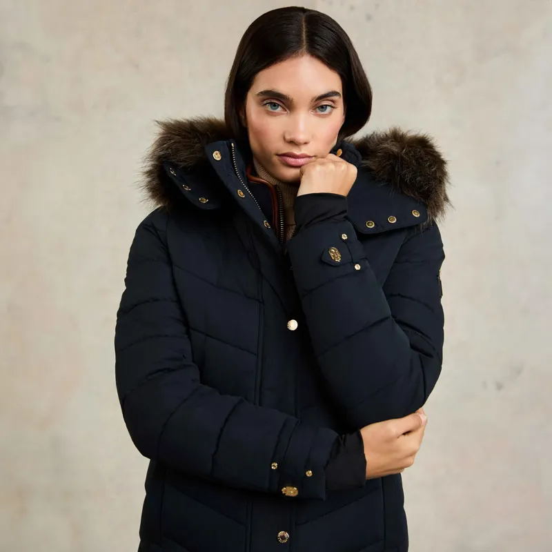 Holland Cooper Chamonix Ladies Coat - Ink Navy-2