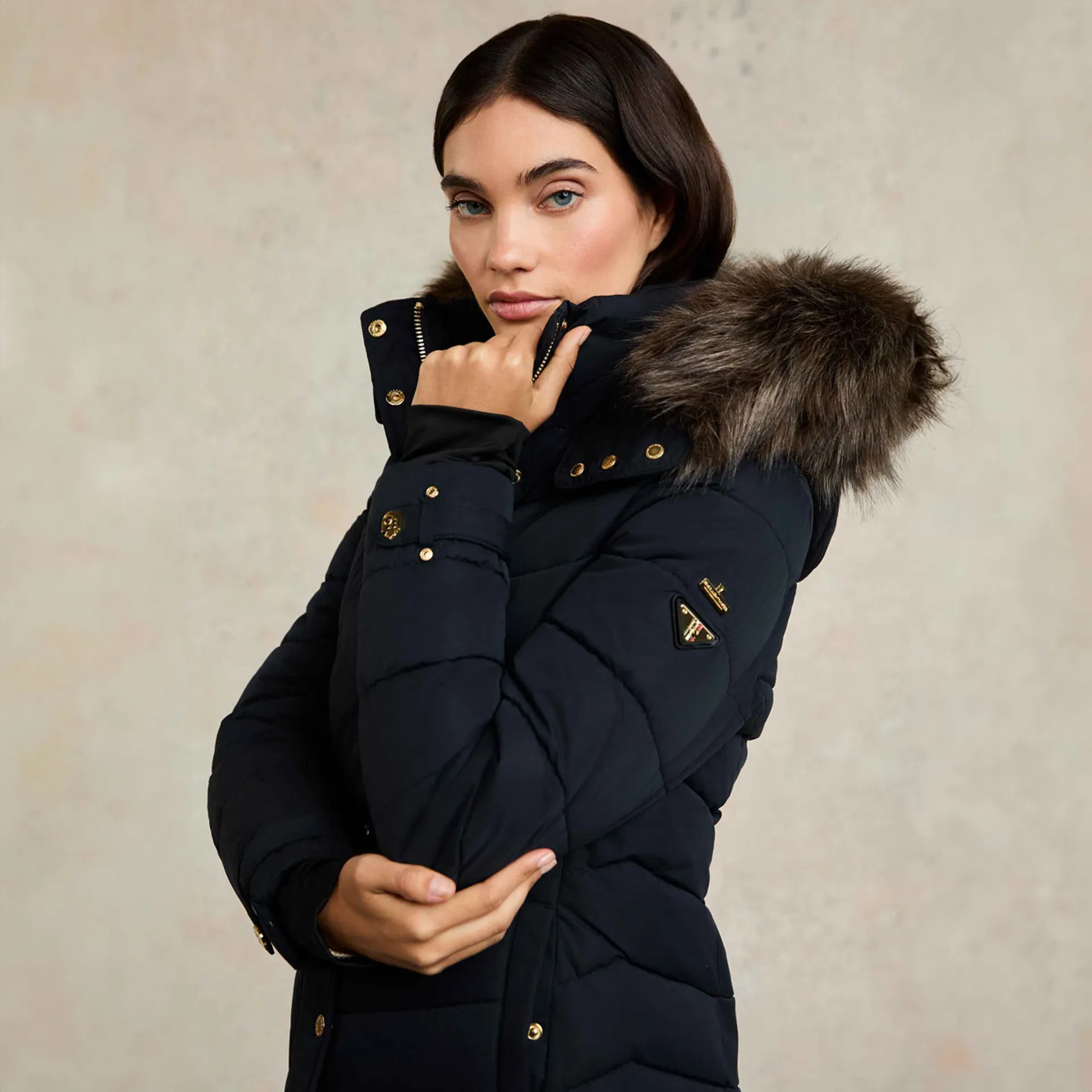 Holland Cooper Chamonix Ladies Coat Ink Navy