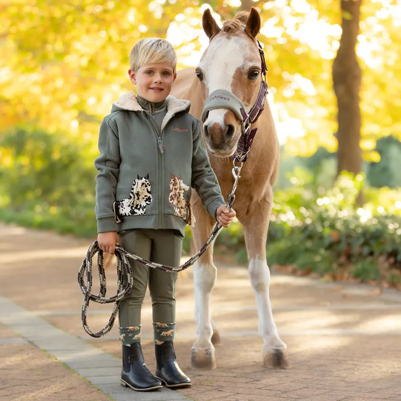 LeMieux Mini Charlie Lined Hoodie - Rosemary-2