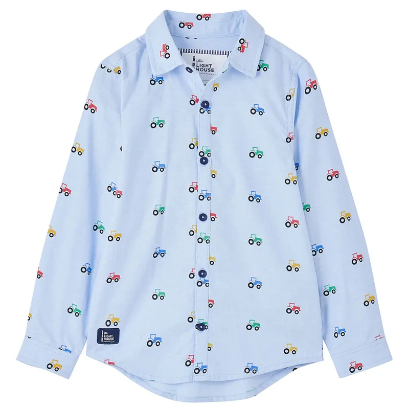 Lighthouse Charlie Junior Boys Shirt - Tractor