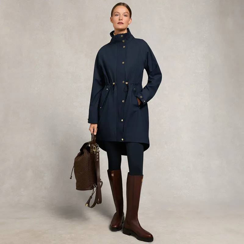 Holland Cooper Chartwell Ladies Rain Parka - Ink Navy-9