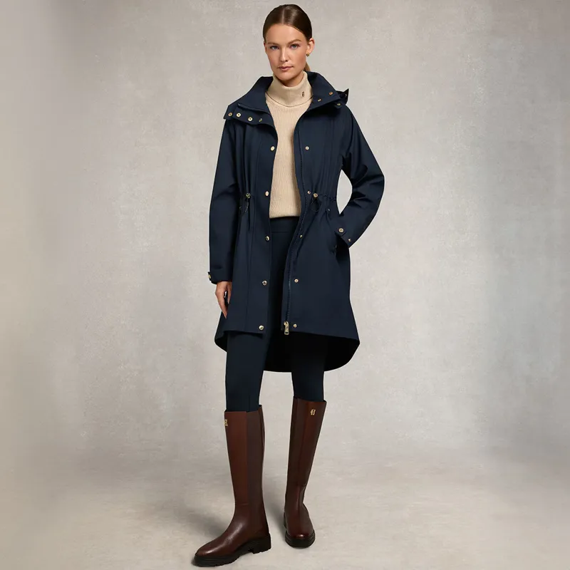 Holland Cooper Chartwell Ladies Rain Parka - Ink Navy-6