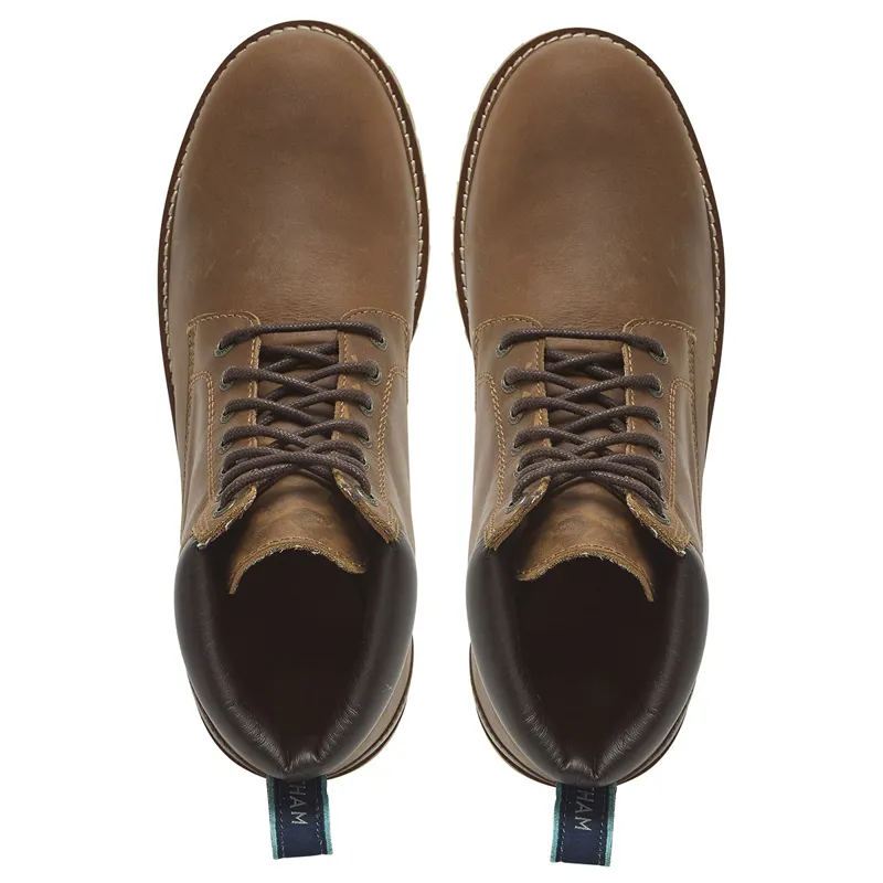 Chatham Bleasdale Mens Leather Short Country Boots - Walnut-1