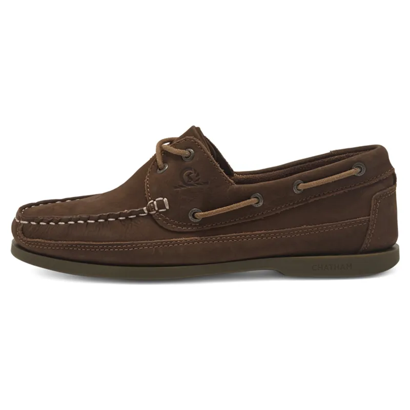 Chatham X Joules Cove Lady Nubuck Boat Shoes - Tan-3