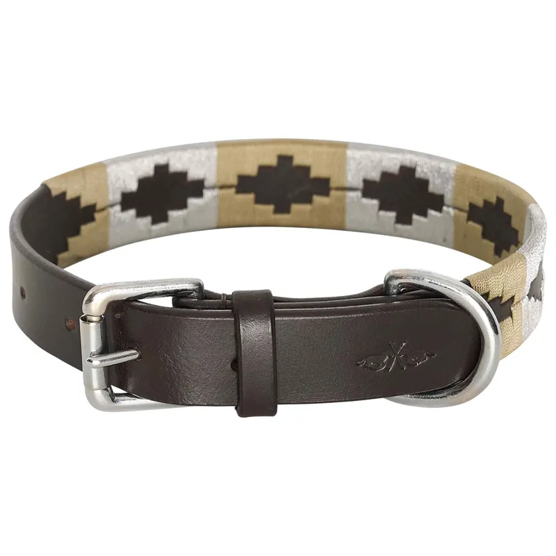 HV Polo Chaya Dog Collar - Brown/Pebble