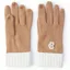 Holland Cooper Chelsea Logo Knitted Gloves - Camel/Cream