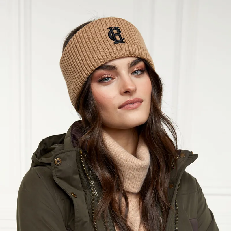 Holland Cooper Chelsea Merino Headband - Camel-3