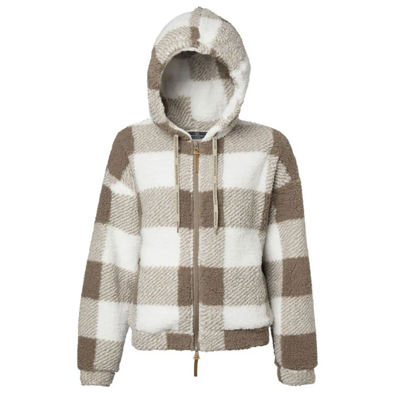 Beige fuzzy jacket store