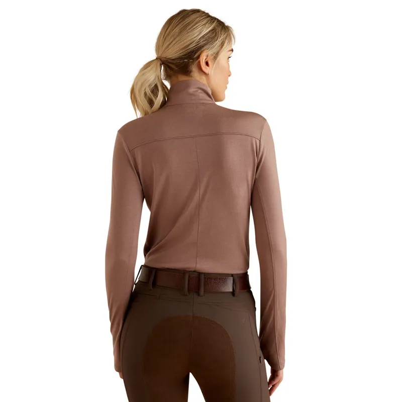 Ariat Cheviot 1/2 Zip Ladies Base Layer Top - Twilight Mauve-1