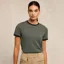 Holland Cooper Chiltern Ringer Ladies Tee - Dove Grey