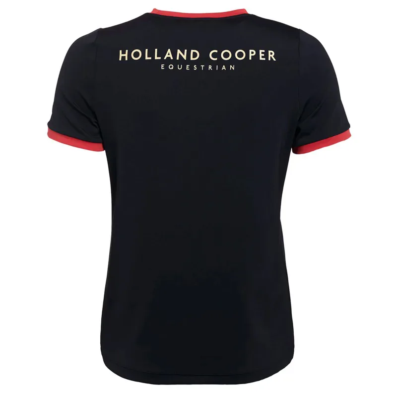 Holland Cooper Chiltern Ringer Ladies Tee - Ink Navy-7