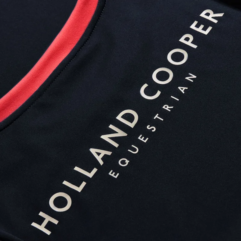 Holland Cooper Chiltern Ringer Ladies Tee - Ink Navy-6