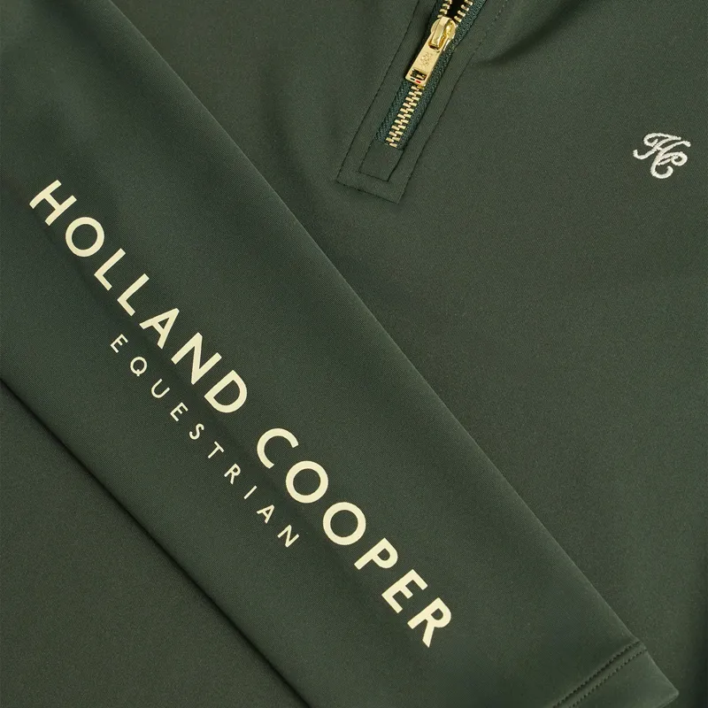Holland Cooper Chiltern Womens Base Layer - Ivy Green-2