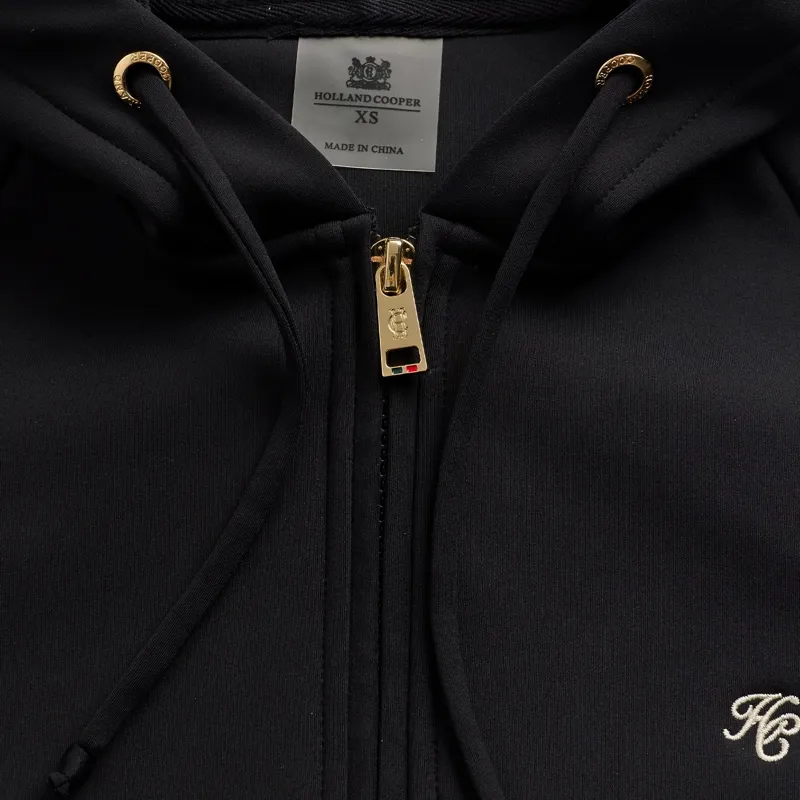 Holland Cooper Chiltern Womens Zip Hoodie - Black-3