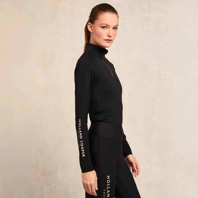 Holland Cooper Chiltern Ladies Base Layer - Black-3