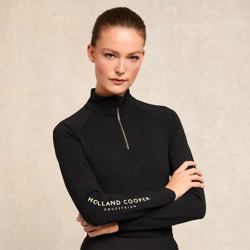 Holland Cooper Chiltern Ladies Base Layer - Black-5
