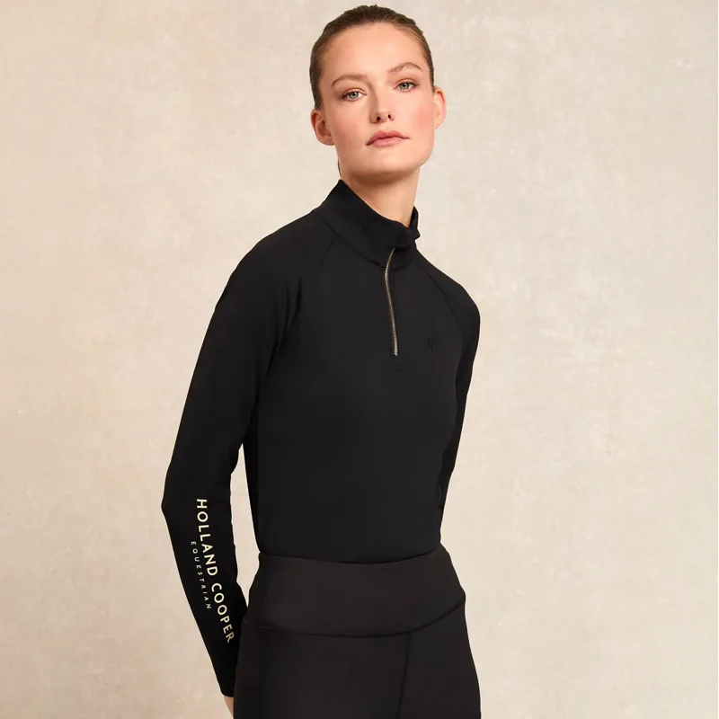 Holland Cooper Chiltern Ladies Base Layer - Black-6