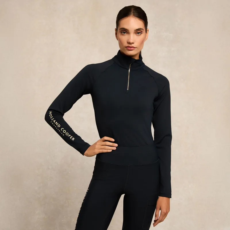 Holland Cooper Chiltern Ladies Base Layer - Ink Navy-6