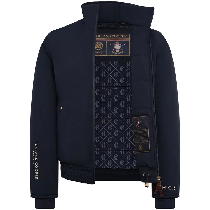 Holland Cooper Chiltern Womens Bomber Jacket - Ink Navy-5