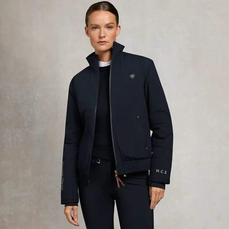 Holland Cooper Chiltern Womens Bomber Jacket - Ink Navy-2