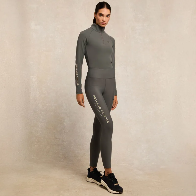 Holland Cooper Chiltern Legging Ladies Riding Tights - Dove Grey-4