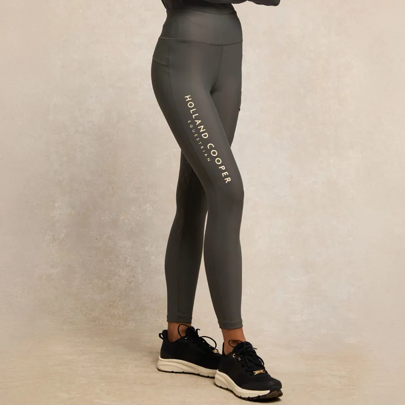 Holland Cooper Chiltern Legging Ladies Riding Tights - Dove Grey